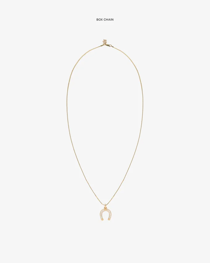 Pendentif fer à cheval avec diamants