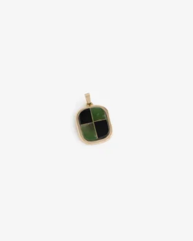 Pendentif mosaïque en or 14 carats