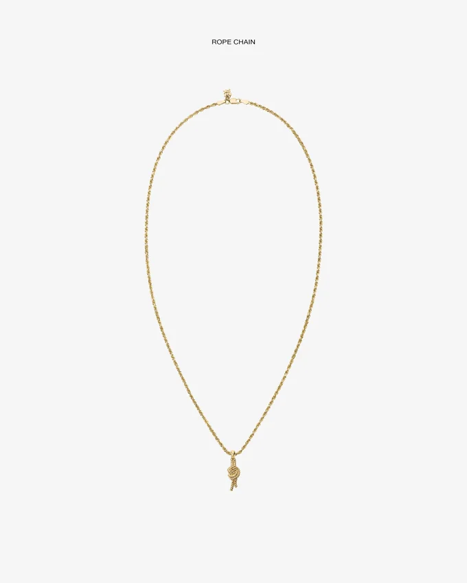 Pendentif « nœud marin » en or 14 carats