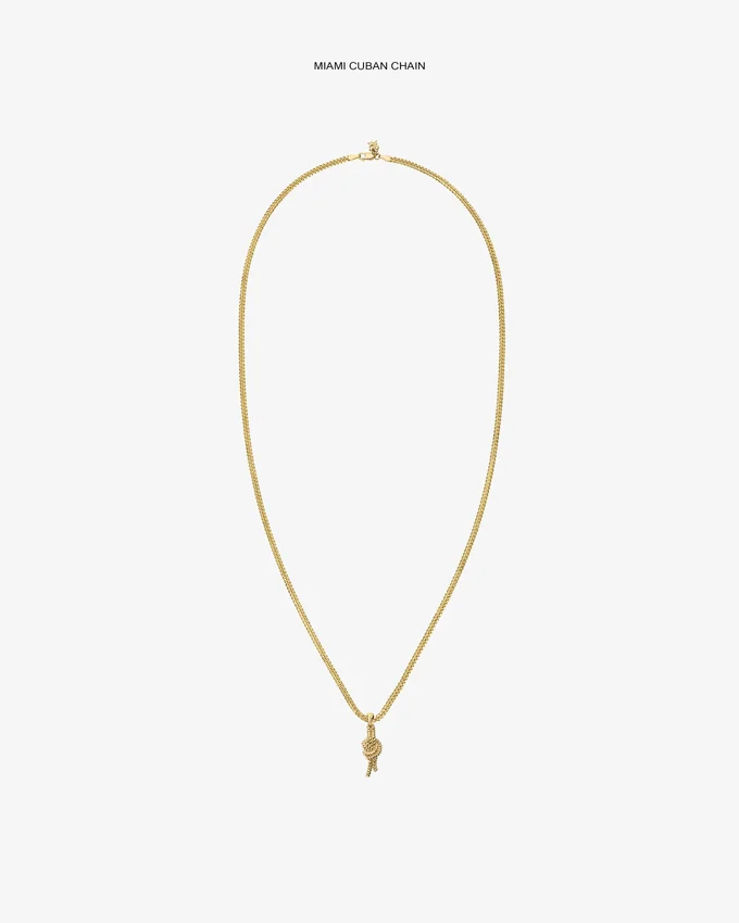 Pendentif « nœud marin » en or 14 carats