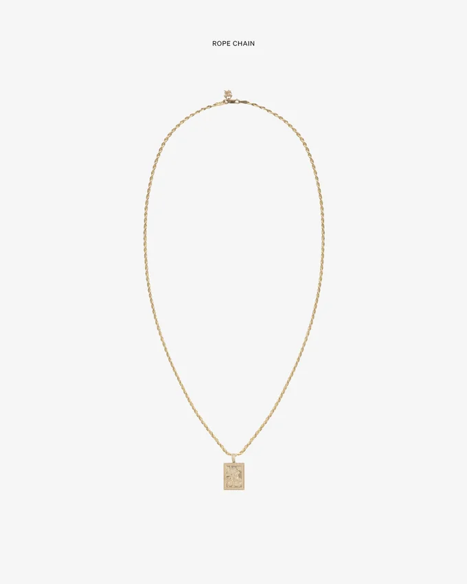Pendentif Saint-Georges en or 14 carats