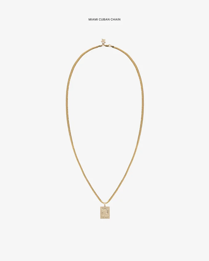 Pendentif Saint-Georges en or 14 carats