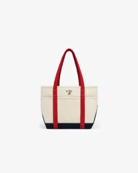 Petit sac fourre-tout avec écusson contrasté