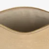 Petite pochette en nubuck gaufré croco