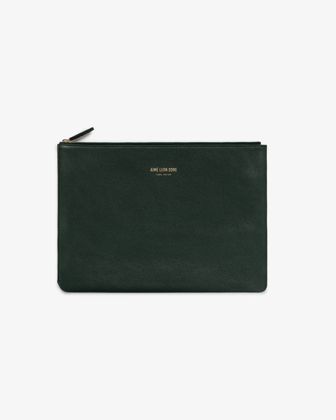Pochette en cuir moyenne
