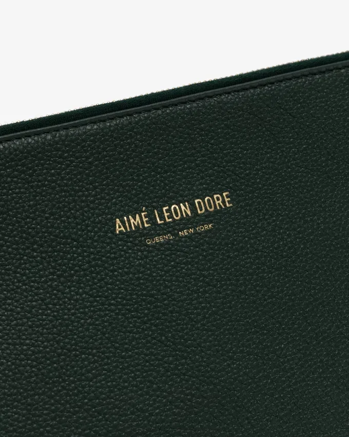 Pochette en cuir moyenne