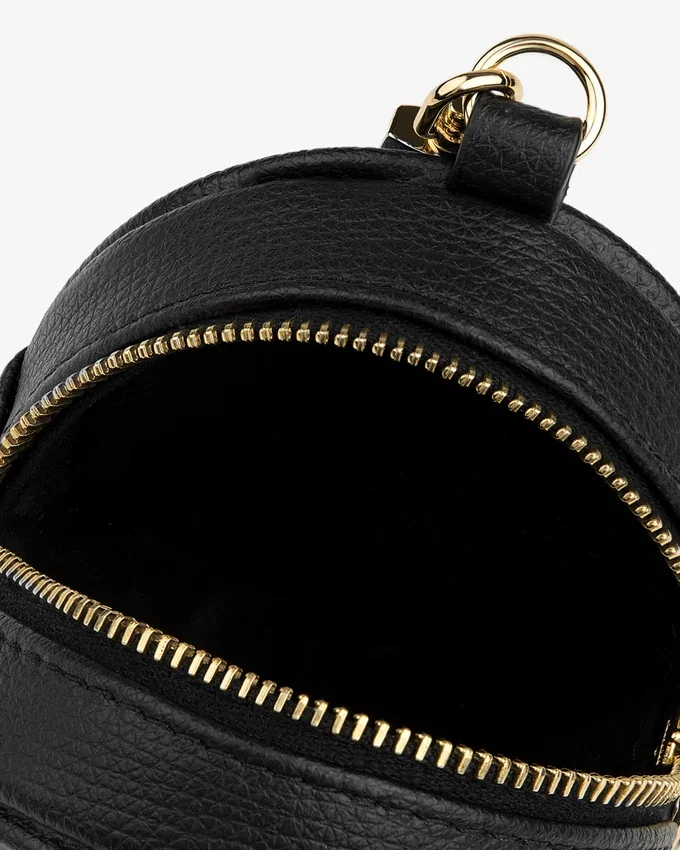 Pochette porte-clés en cuir pleine fleur