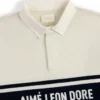 Polo de rugby avec logo rayé sur la poitrine
