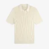 Polo en maille ajourée