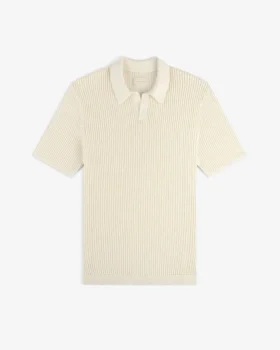 Polo en maille ajourée