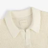 Polo en maille ajourée