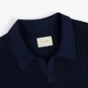 Polo en maille ajourée