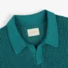 Polo en maille ajourée