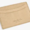 Porte-cartes en nubuck gaufré croco