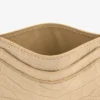 Porte-cartes en nubuck gaufré croco