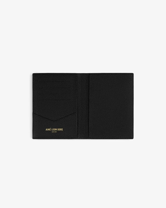 Porte-passeport en cuir