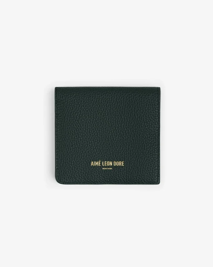 Portefeuille en cuir à deux volets