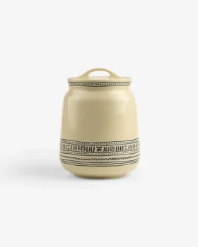 Pot à friandises à motifs textiles