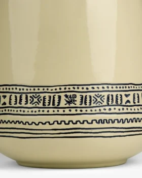 Pot à friandises à motifs textiles