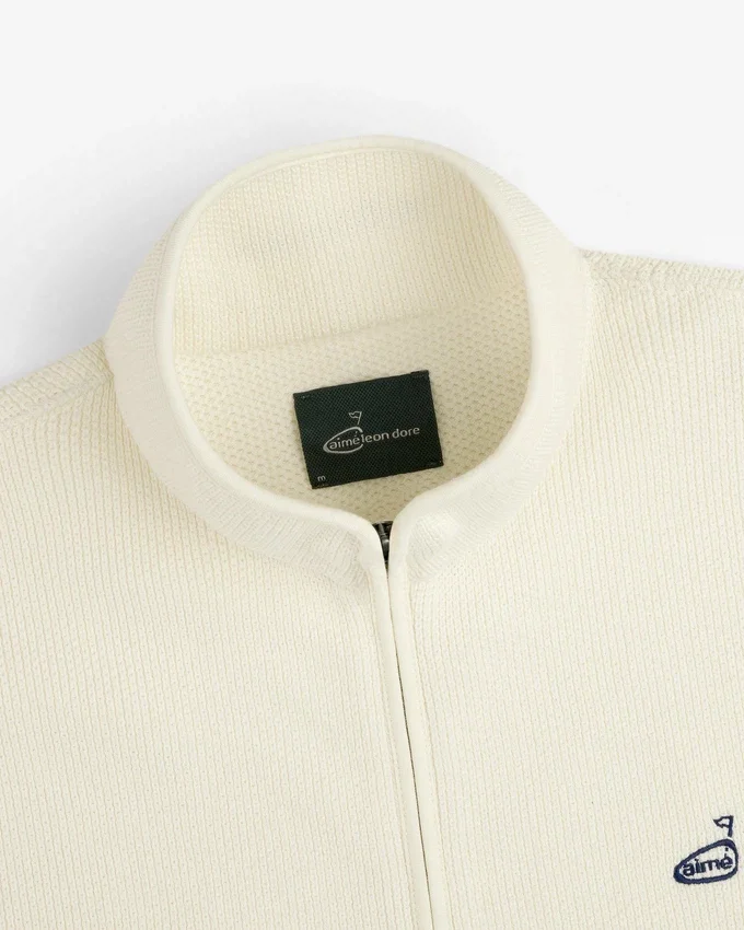Pull ALD Golf en piqué à fermeture éclair intégrale