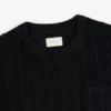 Pull à col rond avec coutures en chevrons