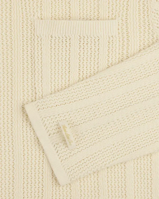 Pull à col rond avec coutures en chevrons