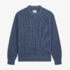 Pull à col rond en denim tricoté