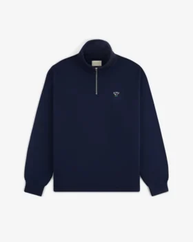 Pull à col rond et fermeture à glissière sur un quart de longueur Crest