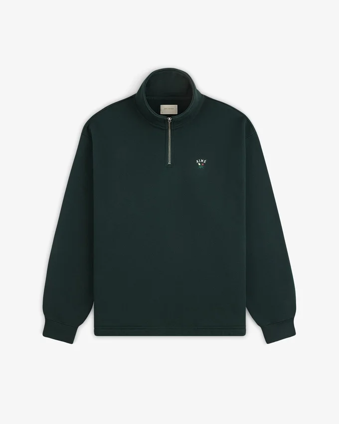 Pull à col rond et fermeture à glissière sur un quart de longueur Crest