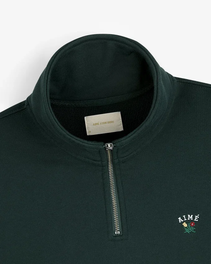 Pull à col rond et fermeture à glissière sur un quart de longueur Crest