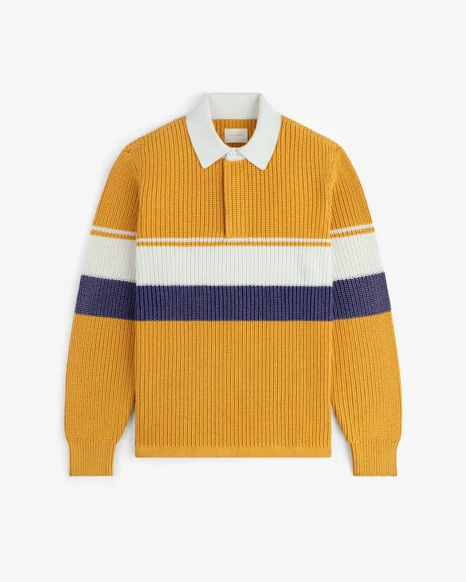 Pull de rugby rayé