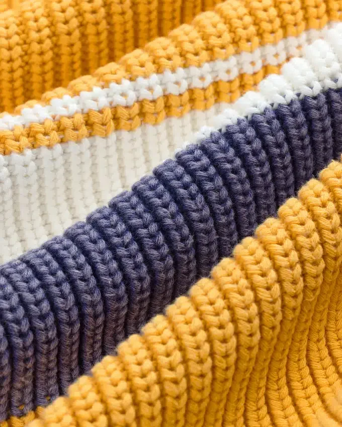 Pull de rugby rayé