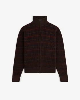 Pull de sport en maille multicolore