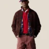 Pull de sport en maille multicolore