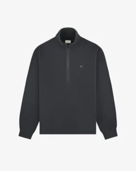 Pull à demi-zip en piqué « Crest »