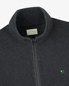 Pull à demi-zip en piqué « Crest »