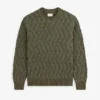 Pull en maille torsadée mélange lin