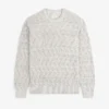Pull en maille torsadée mélange lin