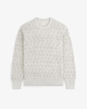 Pull en maille torsadée mélange lin