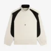 Pull en nylon à demi-zip avec écusson