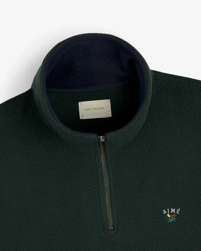 Pull en polaire à quart de zip « Crest »