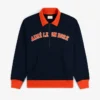 Pull universitaire à quart de zip