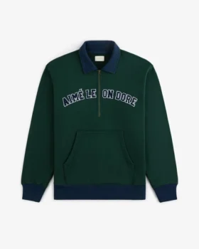 Pull universitaire à quart de zip