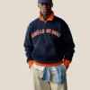 Pull universitaire à quart de zip