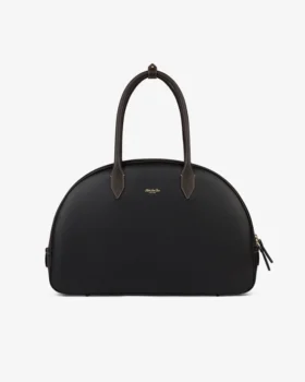 Sac à bandoulière en cuir pleine fleur en forme de croissant
