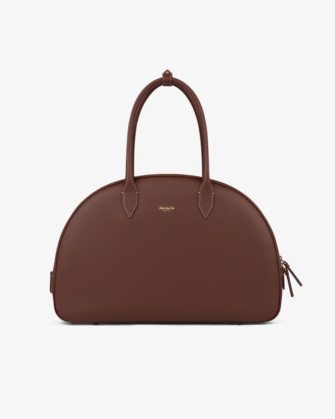 Sac à bandoulière en cuir pleine fleur en forme de croissant