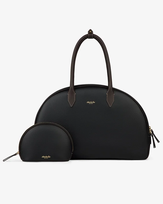 Sac à bandoulière en cuir pleine fleur en forme de croissant