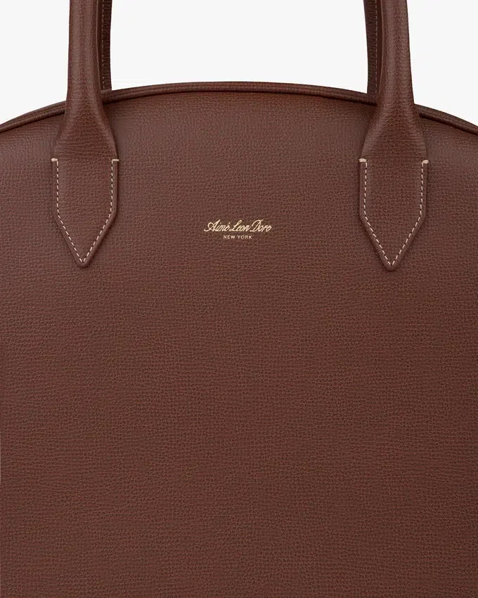 Sac à bandoulière en cuir pleine fleur en forme de croissant