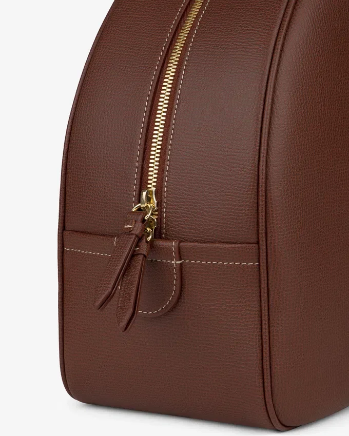 Sac à bandoulière en cuir pleine fleur en forme de croissant