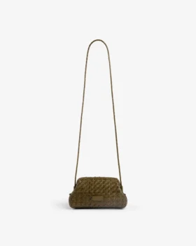 Sac à bandoulière en cuir tressé
